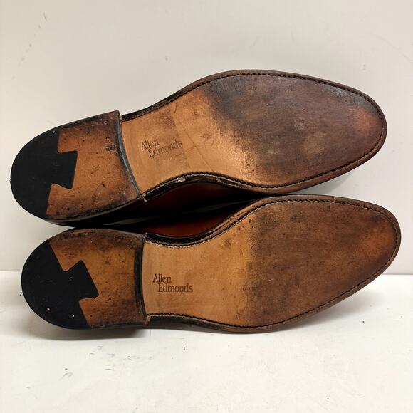 EXCELLENT Allen Edmonds Carlsbad Penny Loafer Brown Calfskin Made in USA Men\'s 9